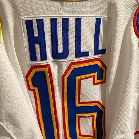 STARTER Vintage White and Blue Hull 16 Jersey XL - Picture 7 of 8